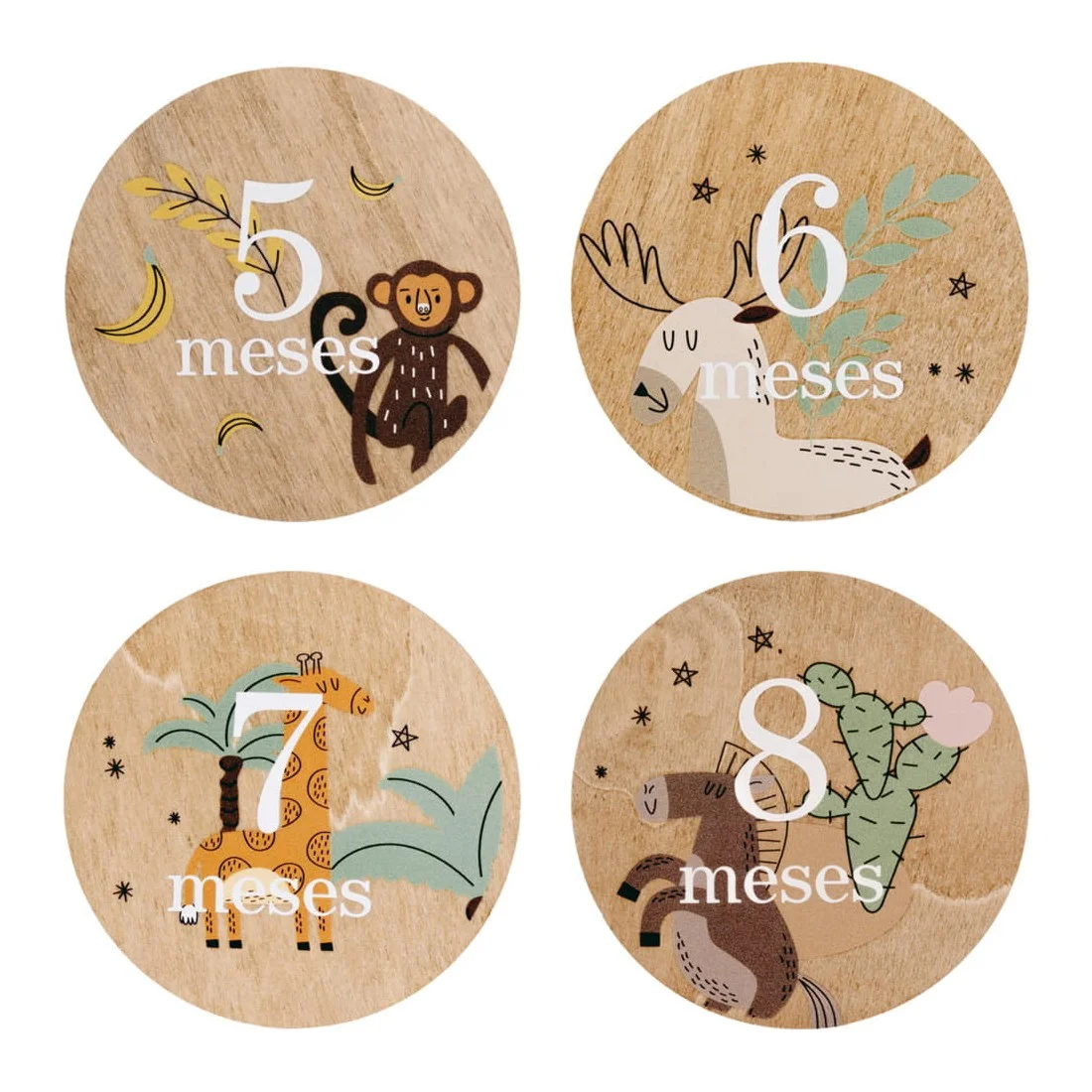 Set Placas Cumplemés Bebé