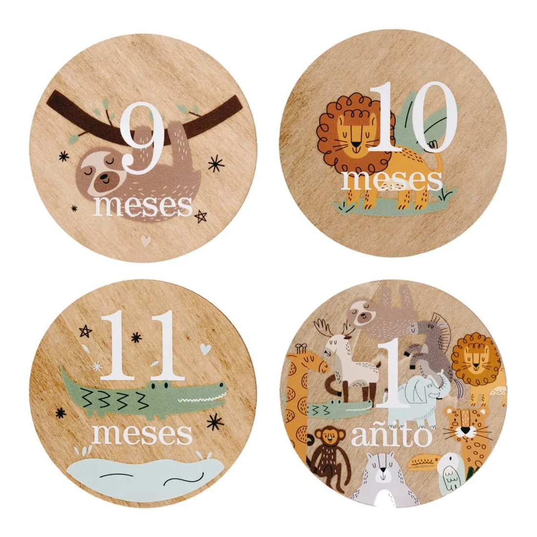 Set Placas Cumplemés Bebé