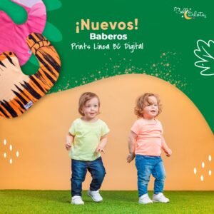 Baberos para bebés con diseños super divertidos de la Línea BC Digital y Pocket