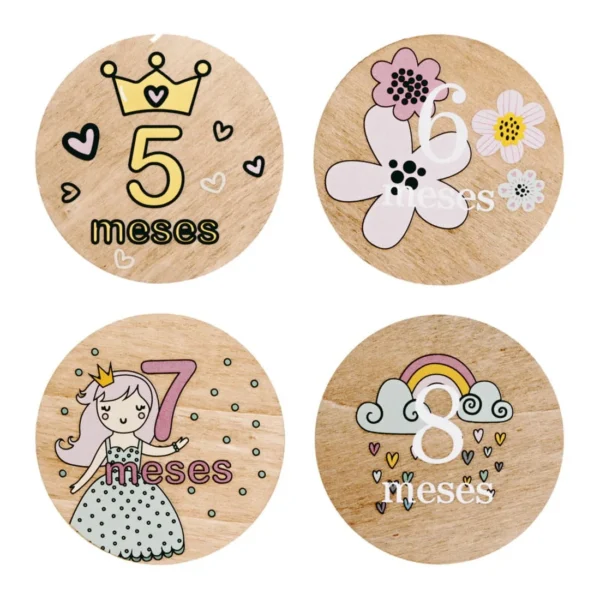 Set Placas Cumplemés Bebé