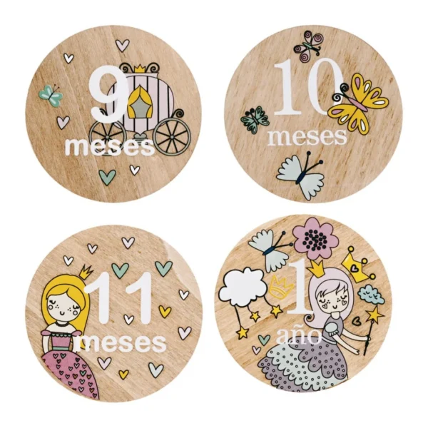 Set Placas Cumplemés Bebé