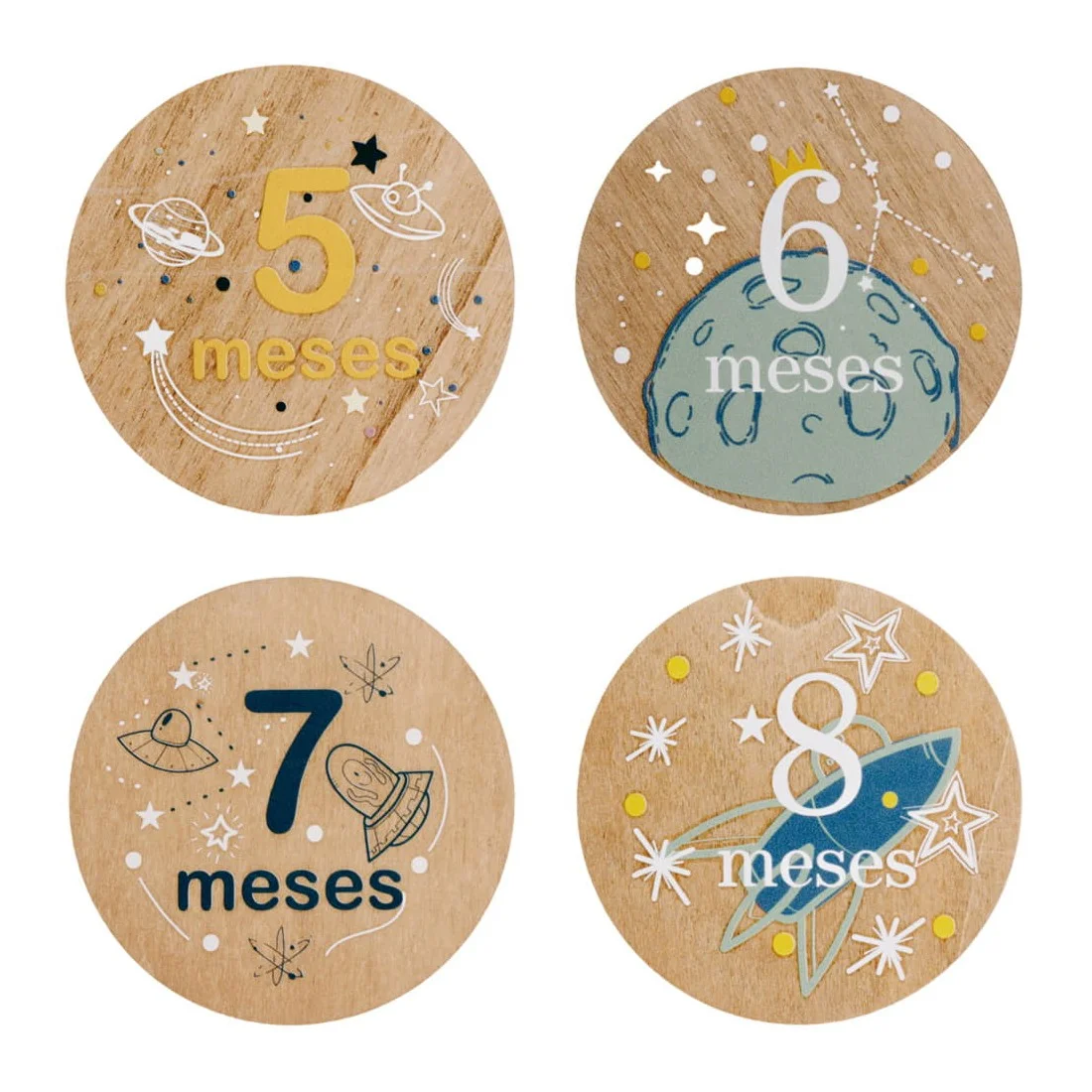 Set Placas Cumplemés Bebé