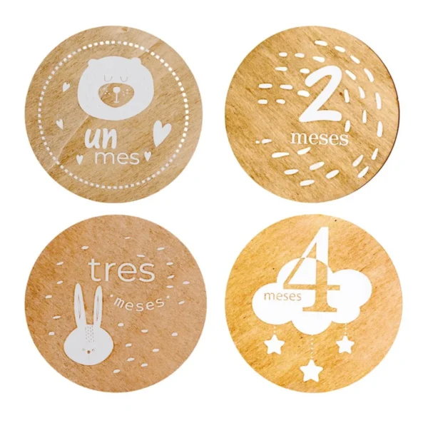 Set Placas Cumplemés Bebé