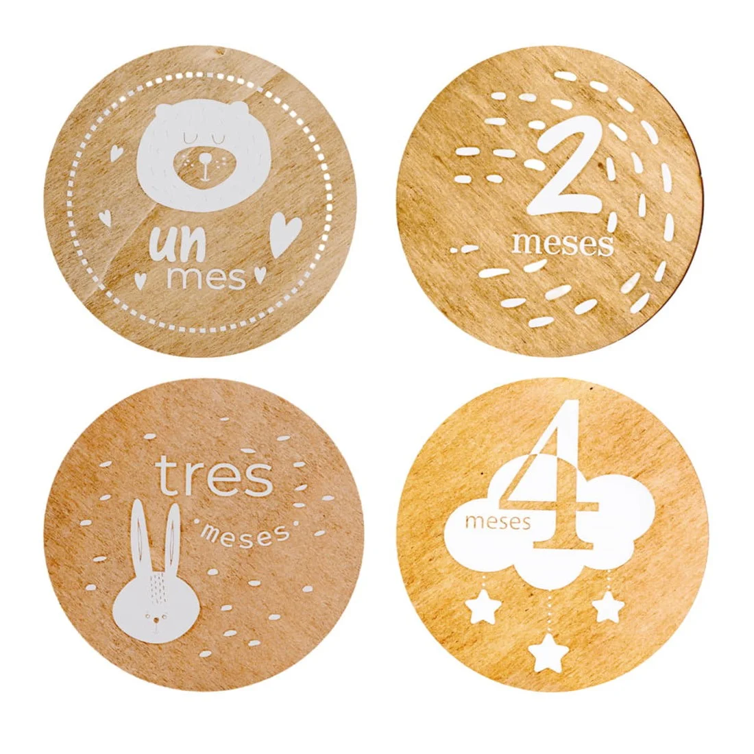 Set Placas Cumplemés Bebé