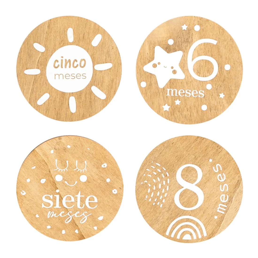 Set Placas Cumplemés Bebé