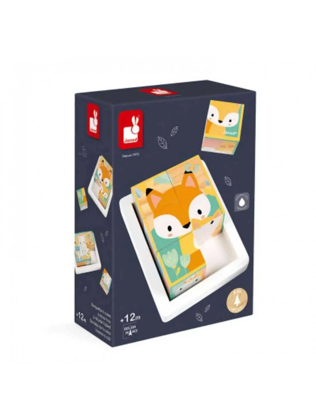 Pure Bandeja de 6 Cubos Janod