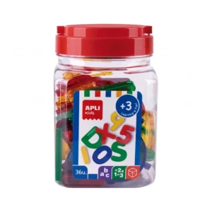 Letras y números transparentes ApliKids