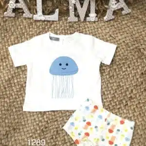 Conjunto Baño Bebé Niño ALMA PETIT Medusa