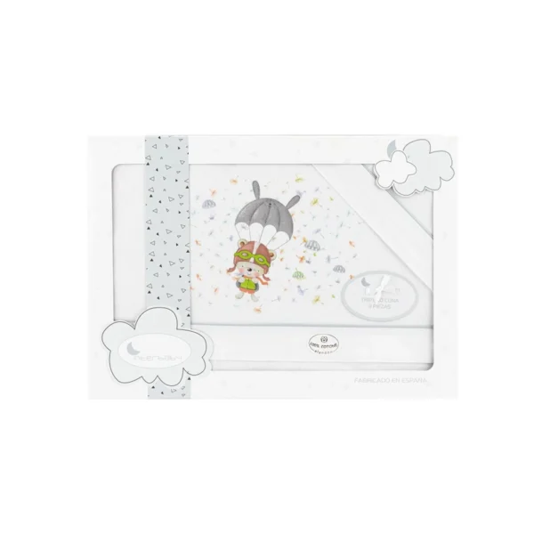 Juego de Sábanas de Minicuna de Franela Interbaby
