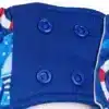 Gracias a su diseño y su interior, el pañal se puede usar como rellenable o pañal de bolsillo, como pañal o braguita de aprendizaje y también como bañador. 