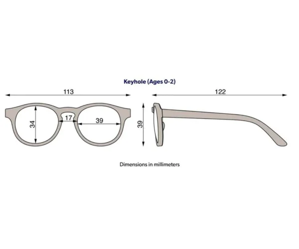 Gafas de Sol Flexibles Keyhole Irresistible Iris (0-24m)