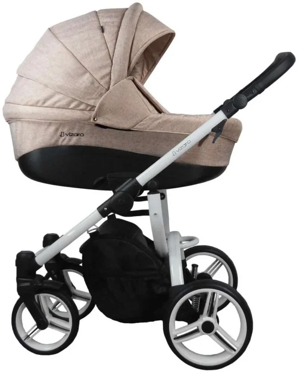 Carro Bebé Dúo Vizaro Pearl 2025 - Chasis Blanco