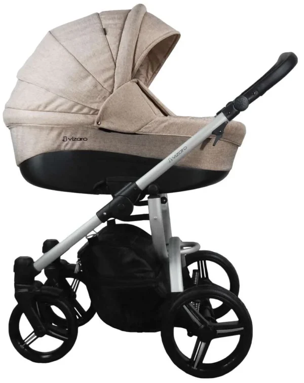 Carro Bebé Dúo Vizaro Pearl 2025 - Chasis Plata - Imagen 3