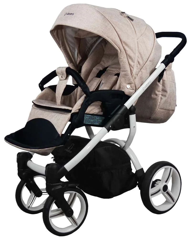 Carro Bebé Dúo Vizaro Pearl 2025 - Chasis Blanco