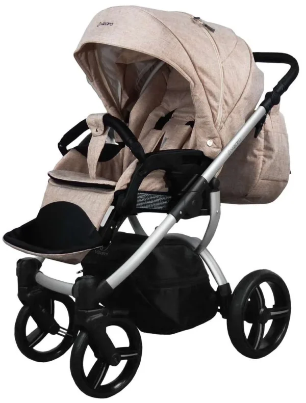 Carro Bebé Dúo Vizaro Pearl 2025 - Chasis Plata - Imagen 4