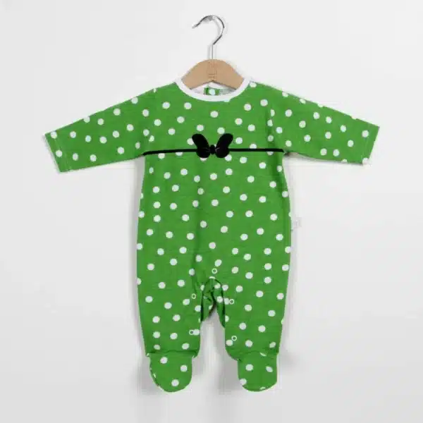 Pijama de Algodón Topos Verde Beltin