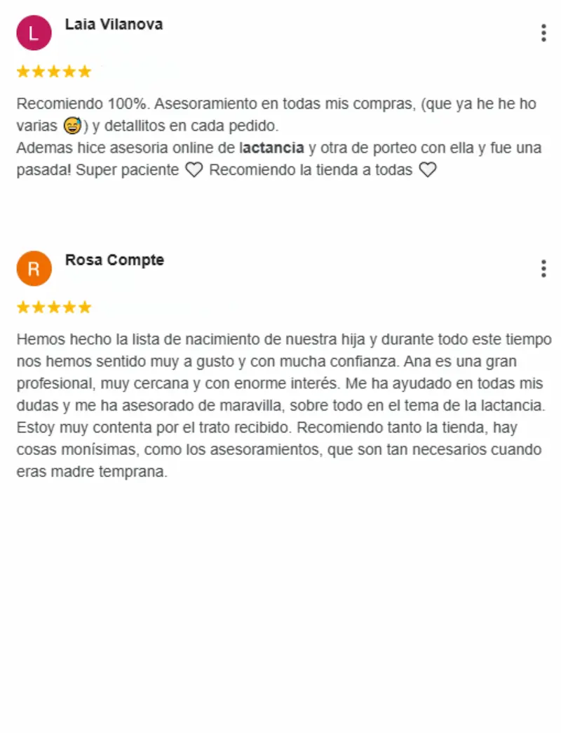 Reseñas sobre lactancia materna en Belly&Baby