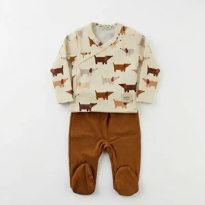 conjunto primera puesta bebe algodon