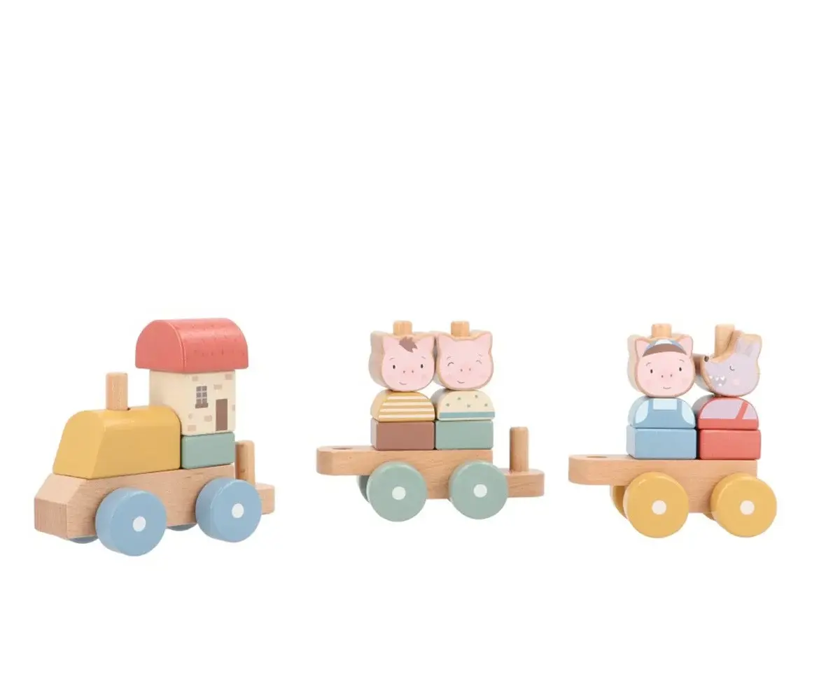 tren de madera personalizado apilable monneka