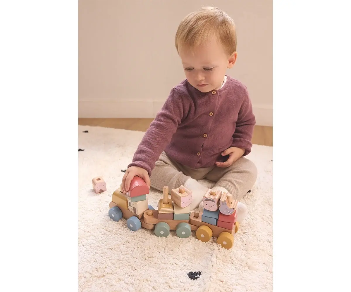 tren de madera personalizado apilable monneka