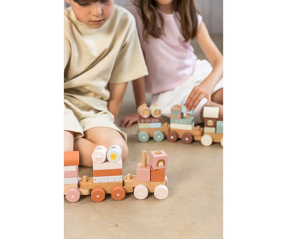 tren de madera personalizado apilable monneka